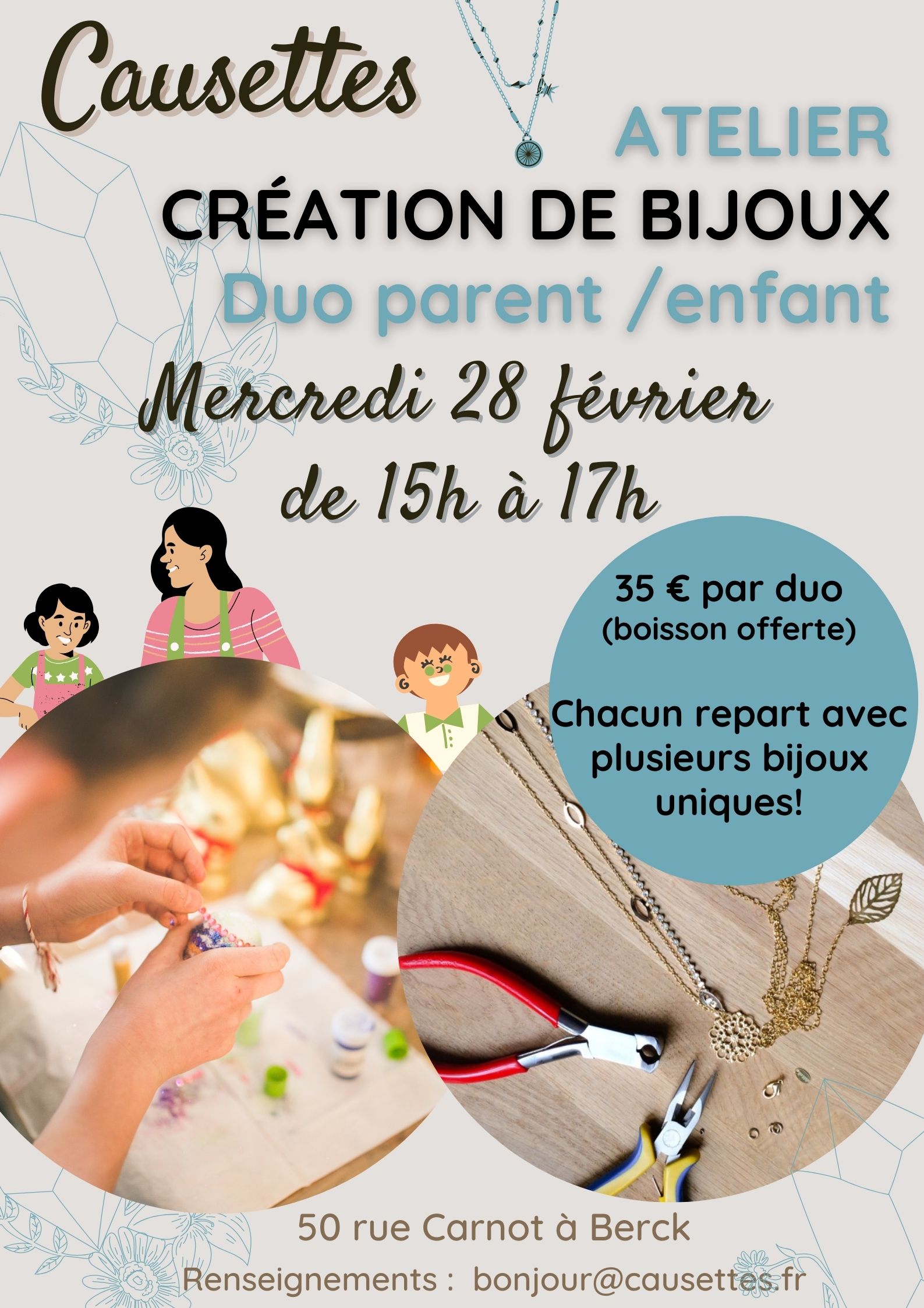 You are currently viewing Atelier création de bijoux parent/enfant
