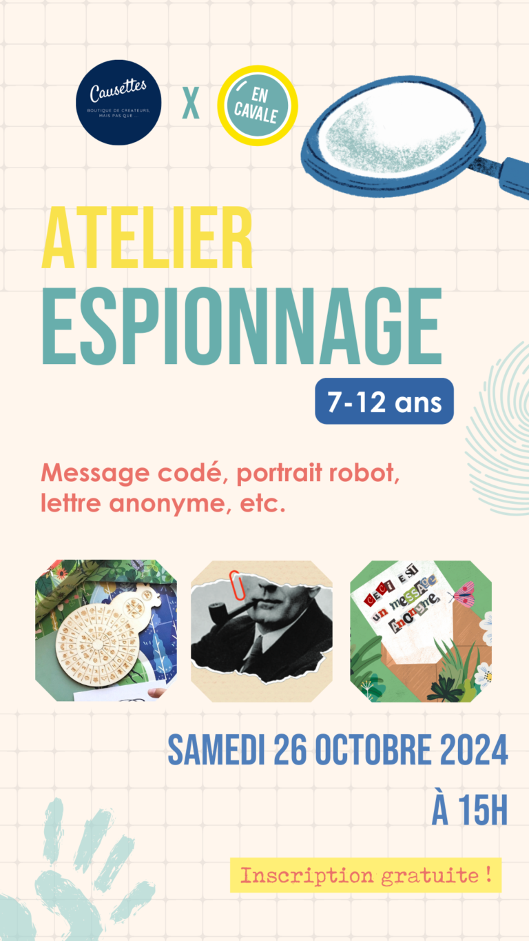 Lire la suite à propos de l’article Atelier espionnage : l’animation où TU es un espion !