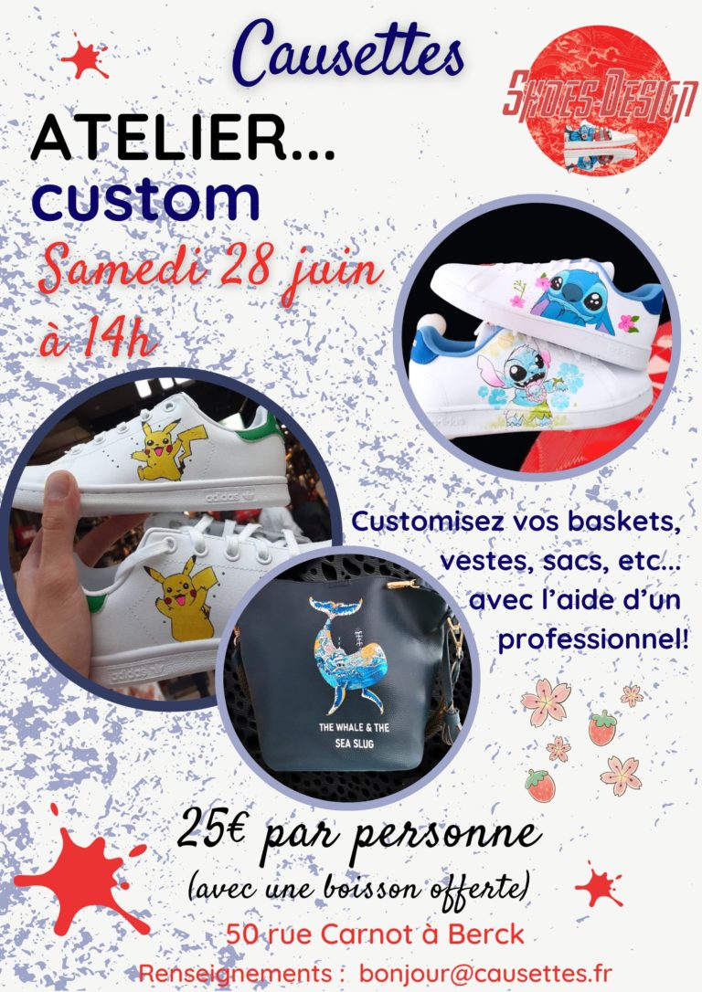Lire la suite à propos de l’article Customisation de baskets (ou sacs) !